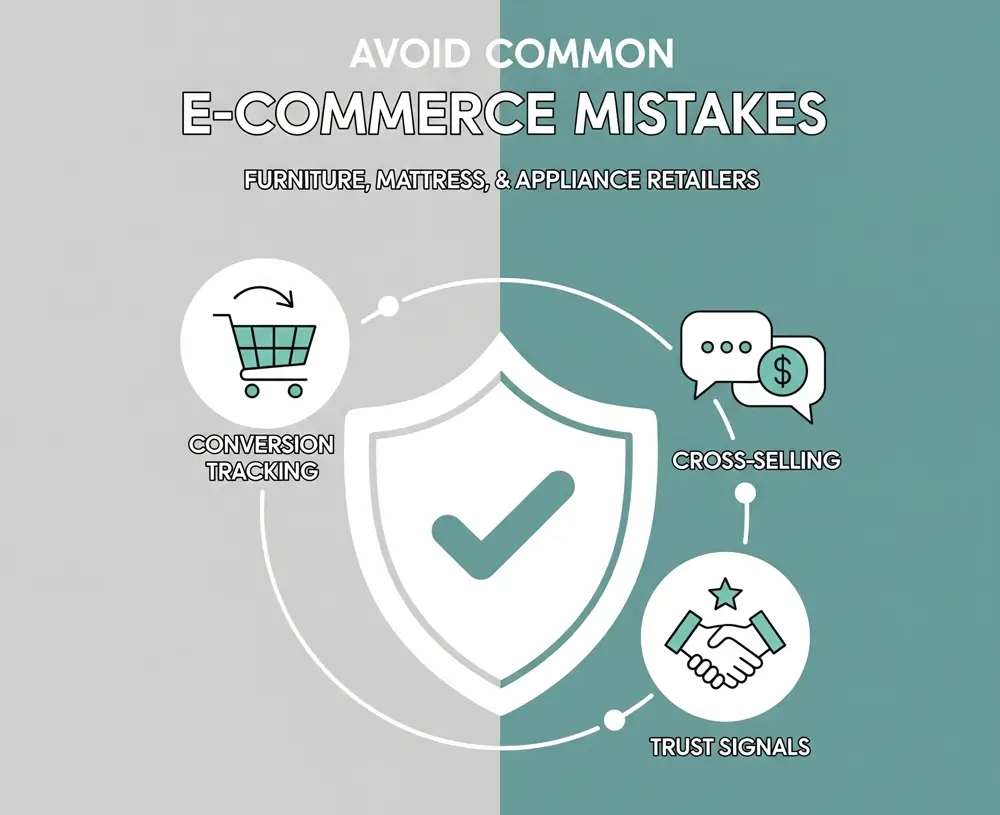 Avoid These 6 Common E-commerce Pitfalls: A Guide for Furniture, Mattress, & Appliance Retailers