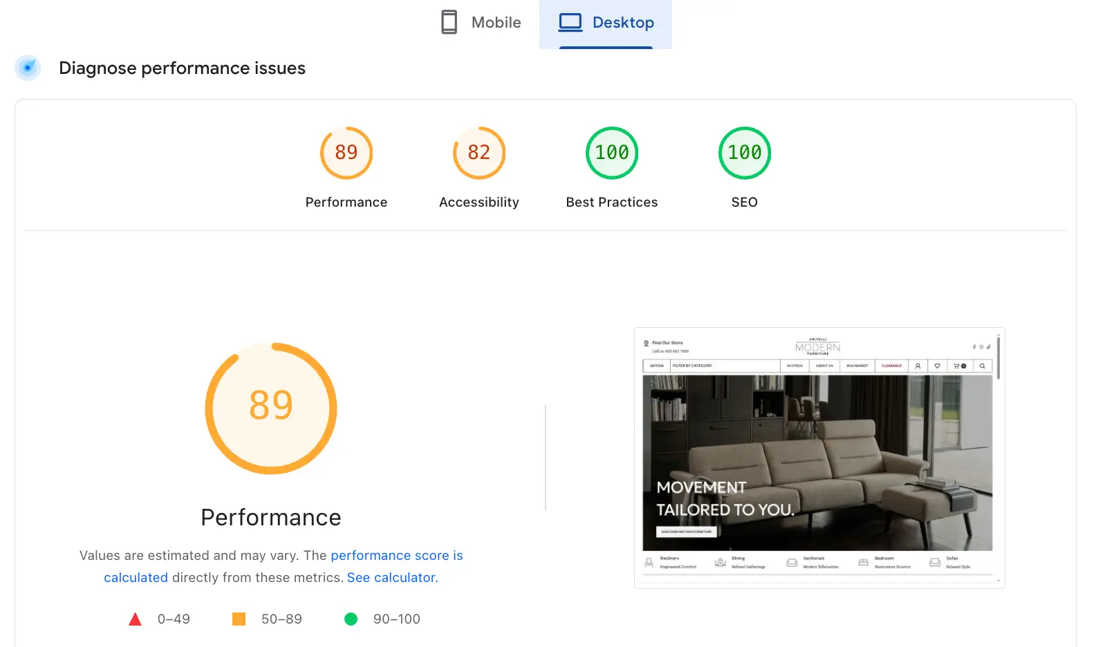 Critelli Modern Desktop Score RA
