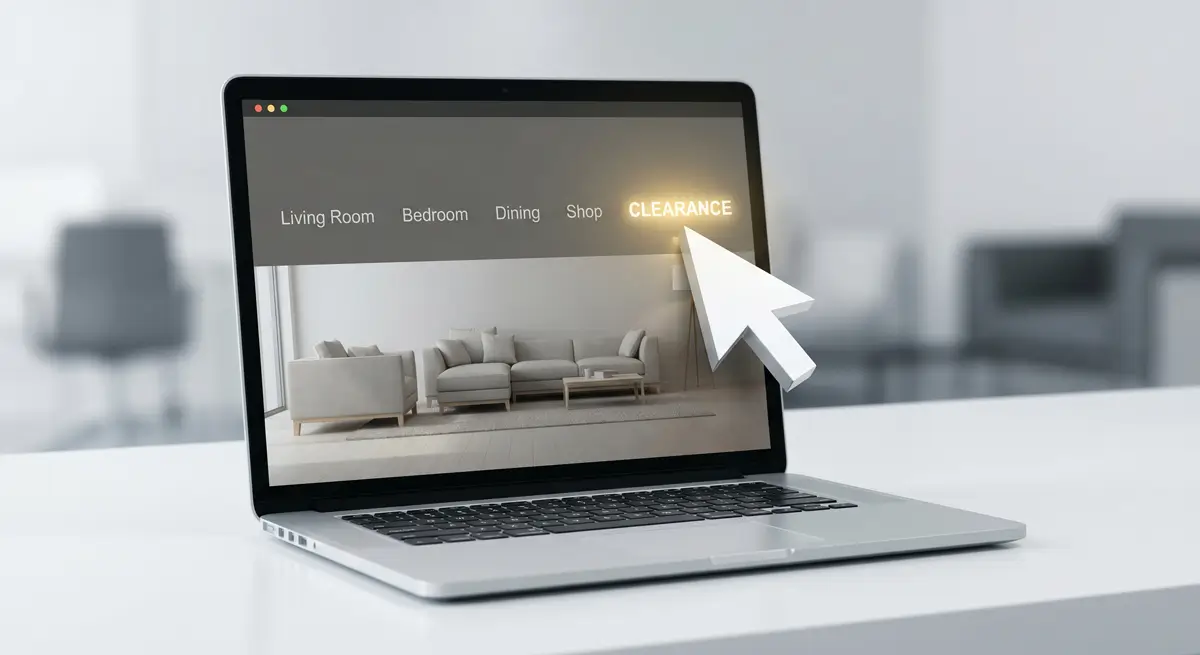Computer With A Website Clicking On Clearance